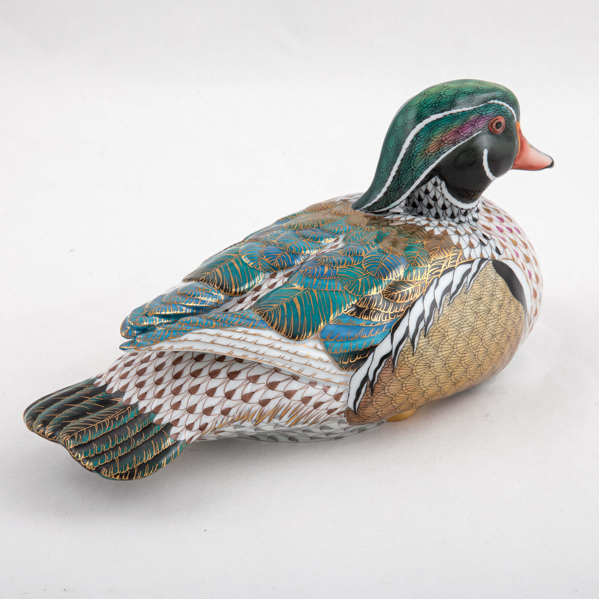 Herend Wood Duck Figurine β additional view