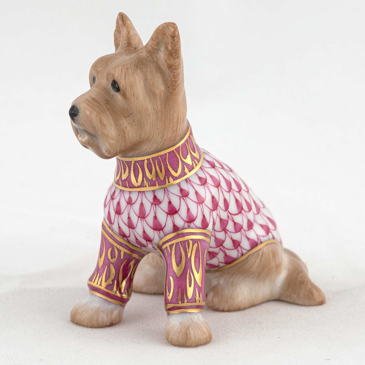 Herend Yorkshire Terrier Figurine – Raspberry, alternate view