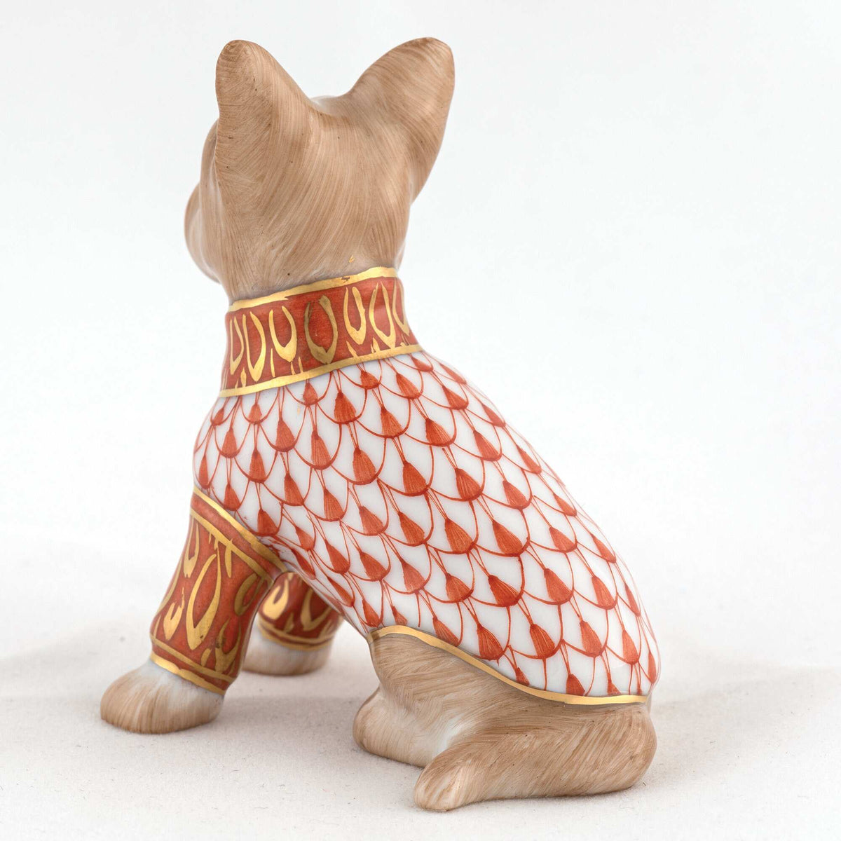 Herend Yorkshire Terrier Figurine – Rust, alternate view