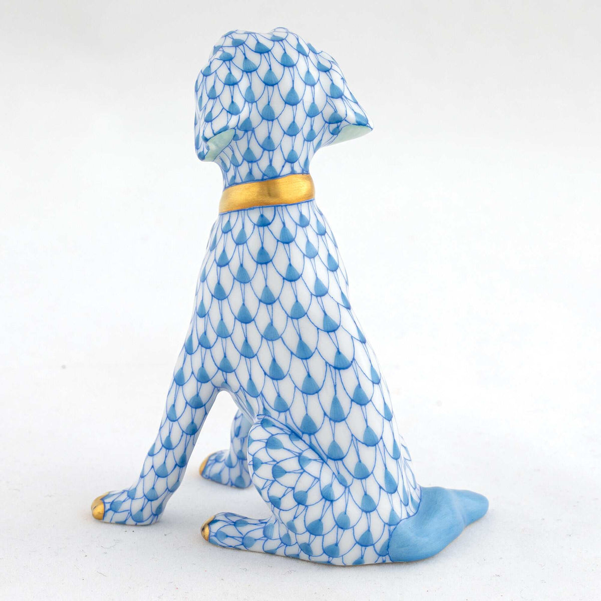 Herend Young Golden Figurine – Blue, alternate view