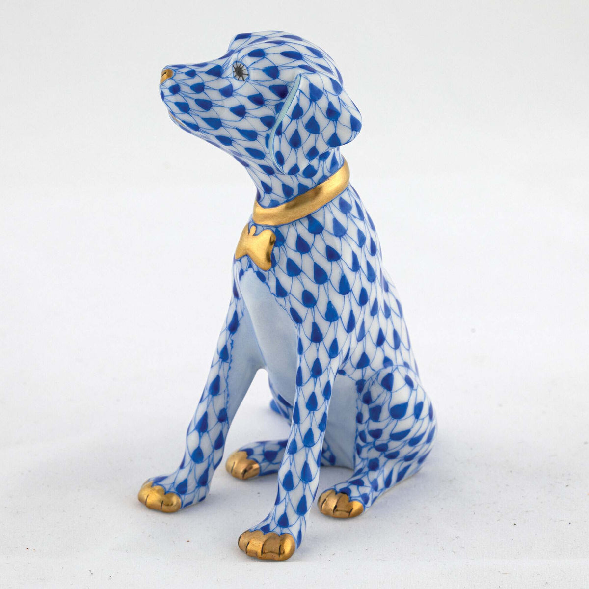 Herend Young Golden Figurine – Sapphire, alternate view