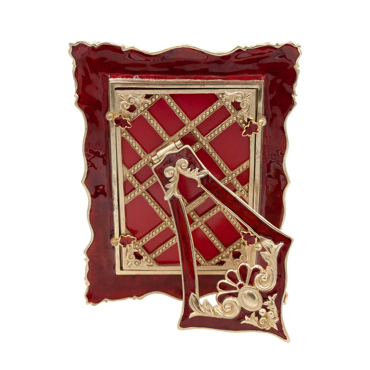 Jay Strongwater 5" X 7" Heather Frame Ruby, alternate view