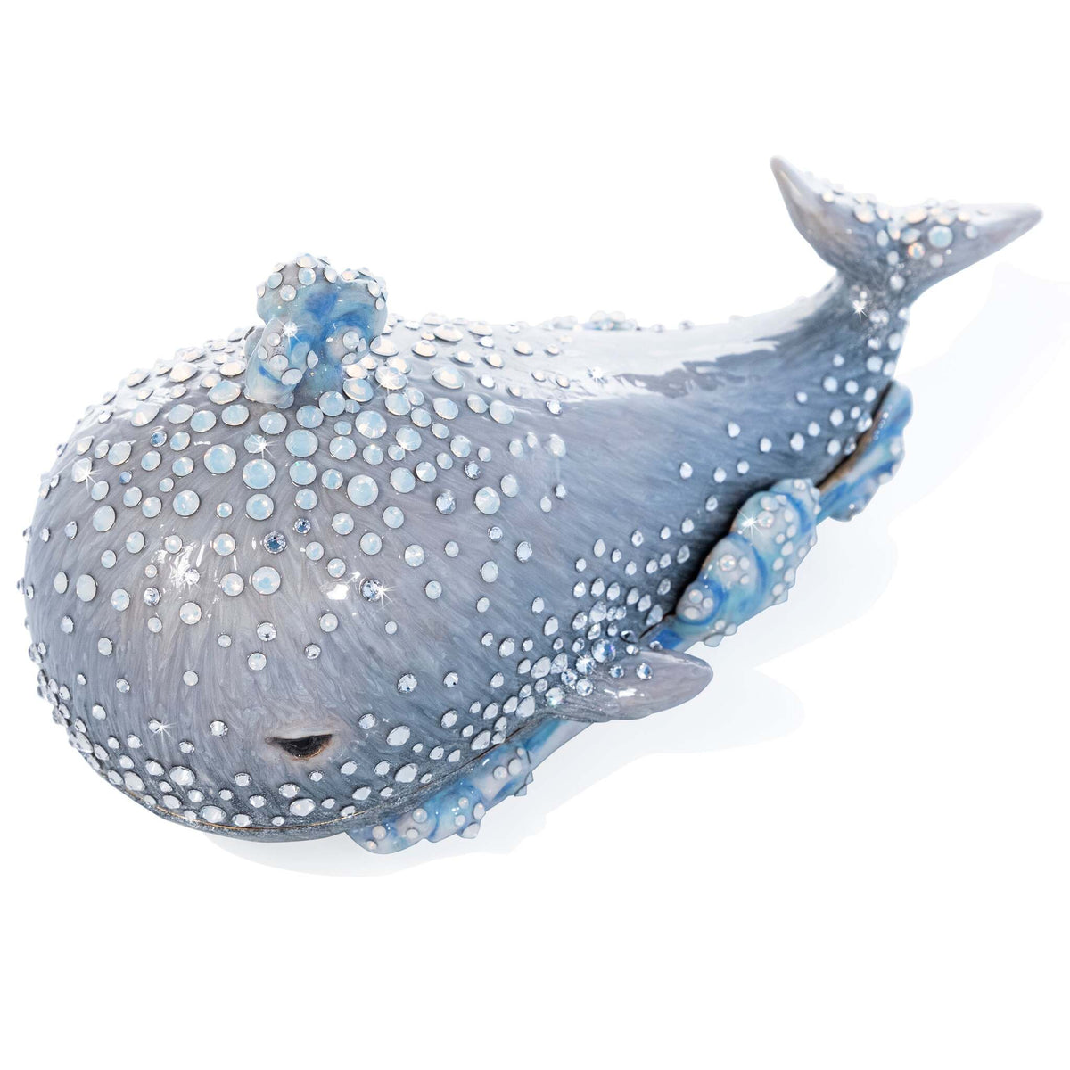 Jay Strongwater Abel Whale Box, detail view