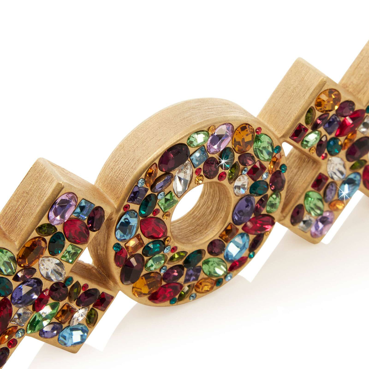 Jay Strongwater Avery XOXO Objet Figurine, detail view