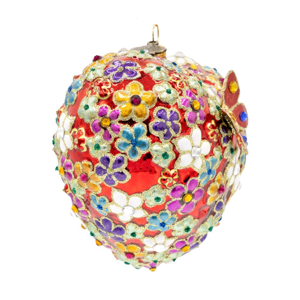 Jay Strongwater Blossom Floral Heart Ornament, alternate view