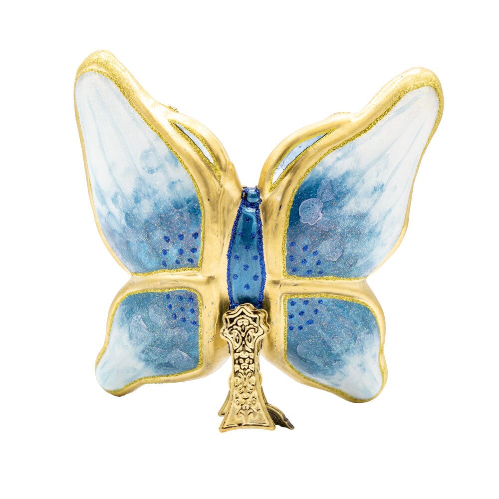 Jay Strongwater Blue Papillon Ornament, alternate view