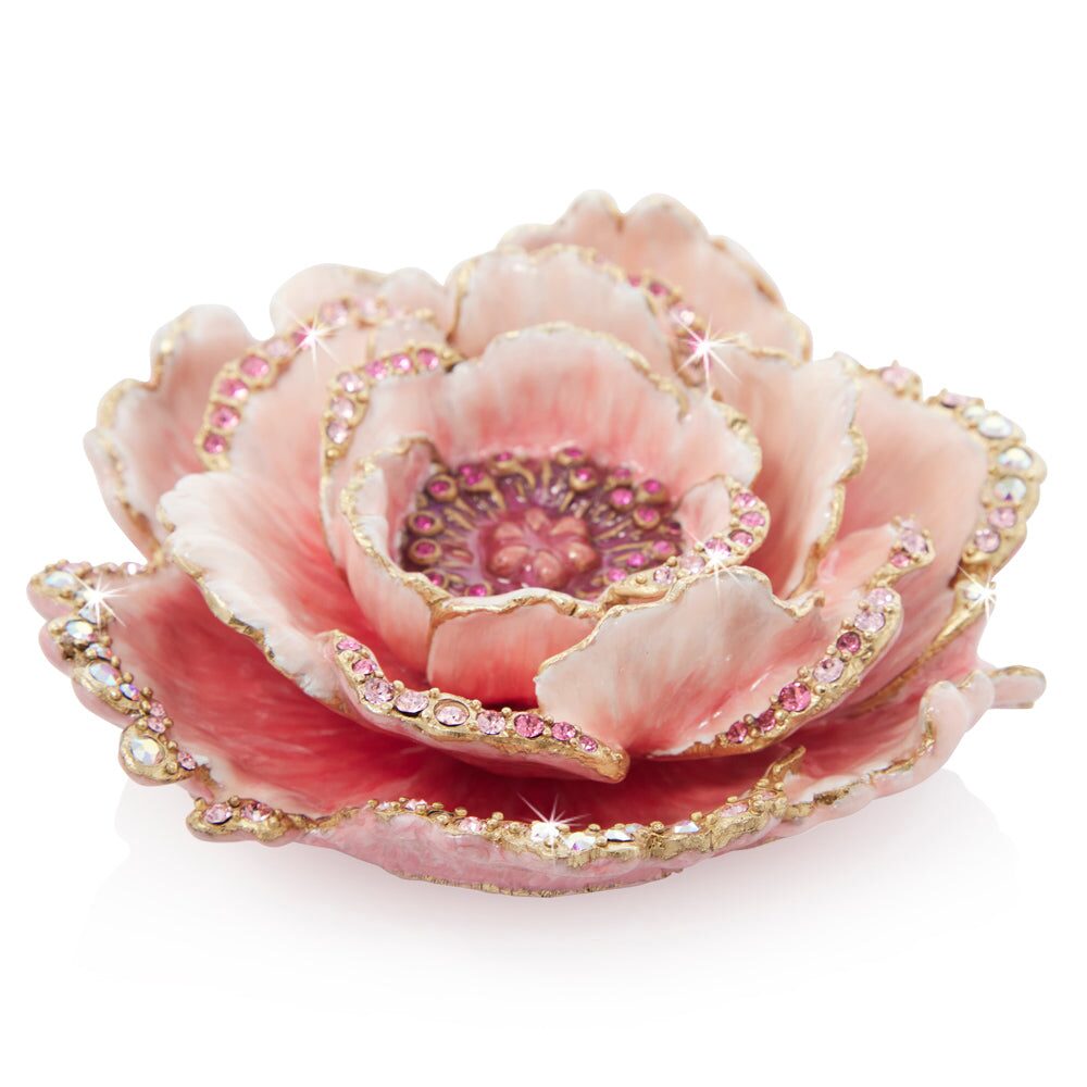 Jay Strongwater Briar Peony Tabletop Objet Figurine, alternate view