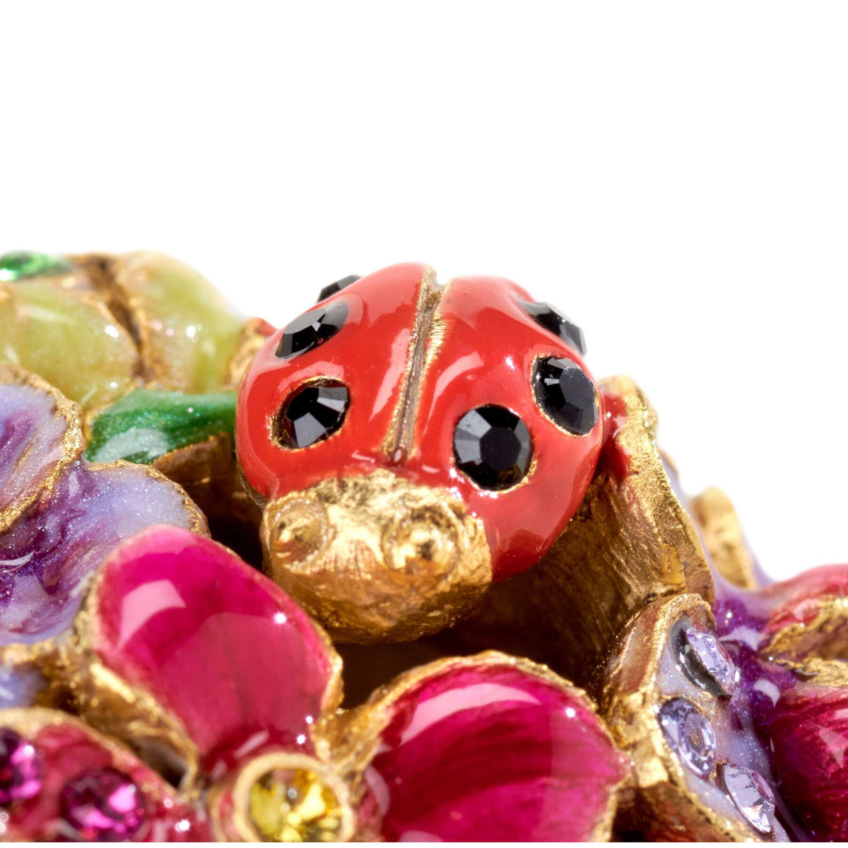 Jay Strongwater Cameryn Mini Bouquet Box, detail view