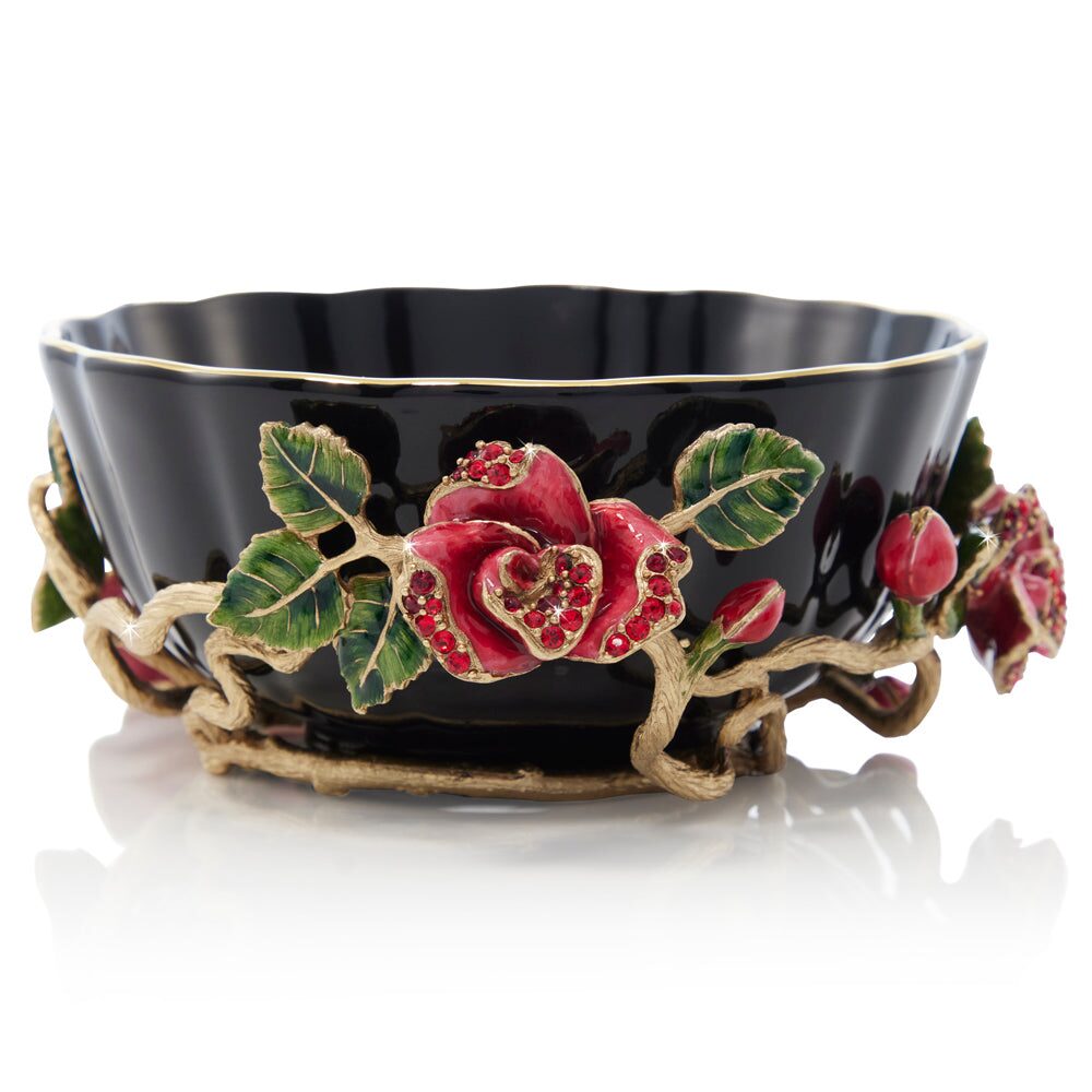 Jay Strongwater Catherine Night Bloom Bowl, alternate view