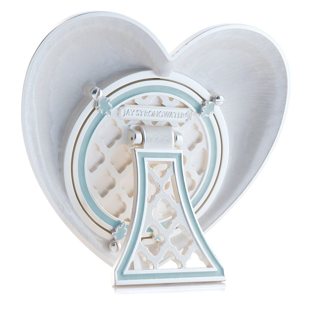 Jay Strongwater Chantal Heart Frame - Pale Blue, alternate view