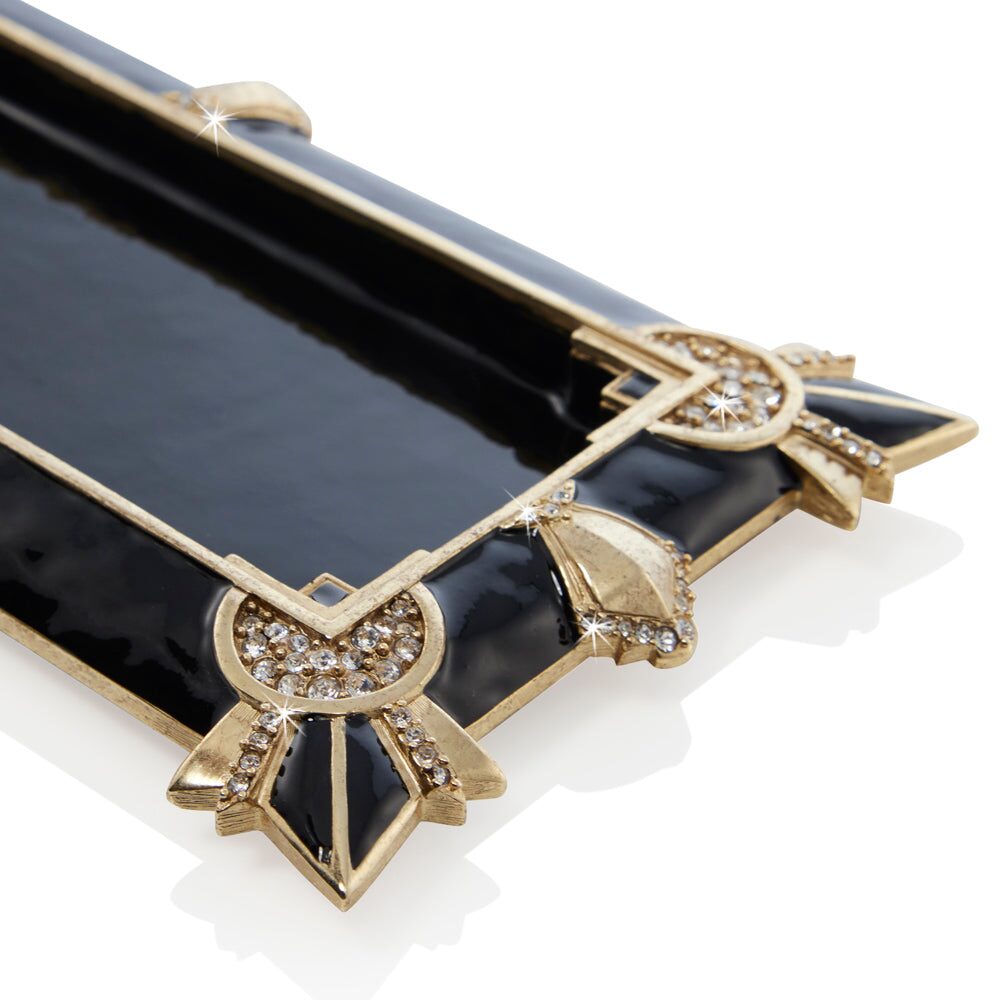 Jay Strongwater Charles Art Deco Tray, alternate view