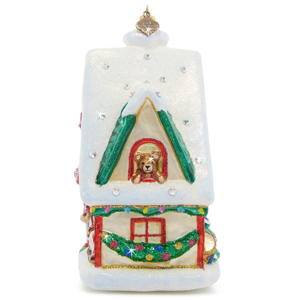 Jay Strongwater Christmas Toy Shop Glass Ornament, alternate view