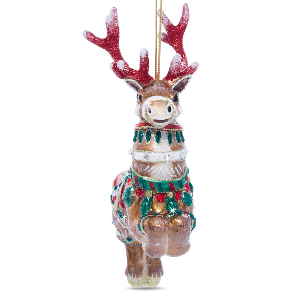 Jay Strongwater Comet Glass Ornament, alternate view