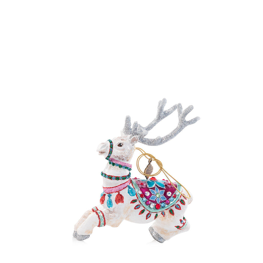 Jay Strongwater Cupid Glass Ornament