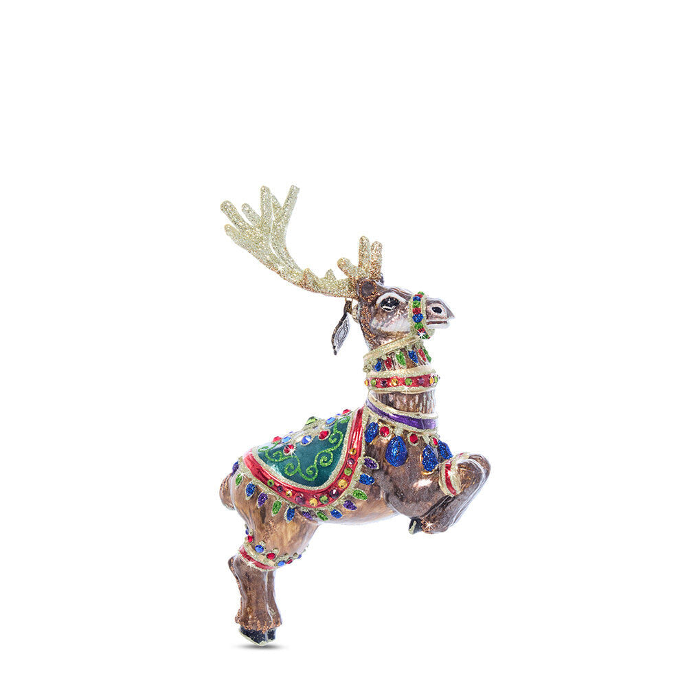 Jay Strongwater Dasher Glass Ornament