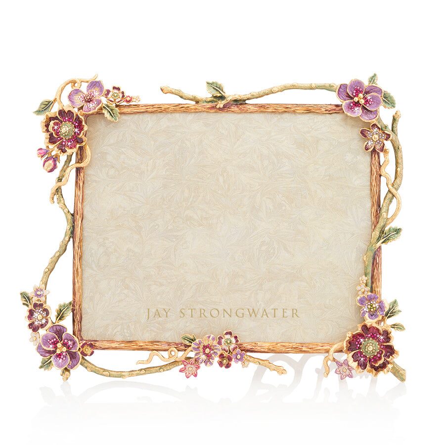 Jay Strongwater Delilah Floral Branch 8" X 10" Frame - Bouquet, alternate view