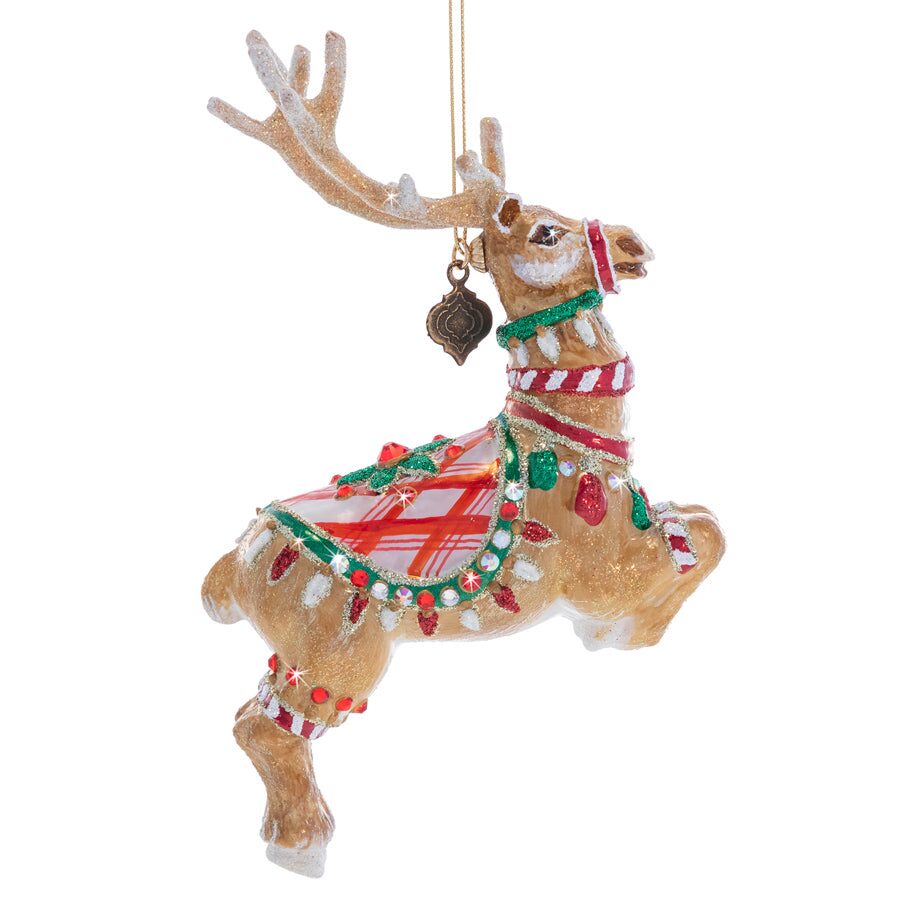 Jay Strongwater Donner Glass Ornament, alternate view