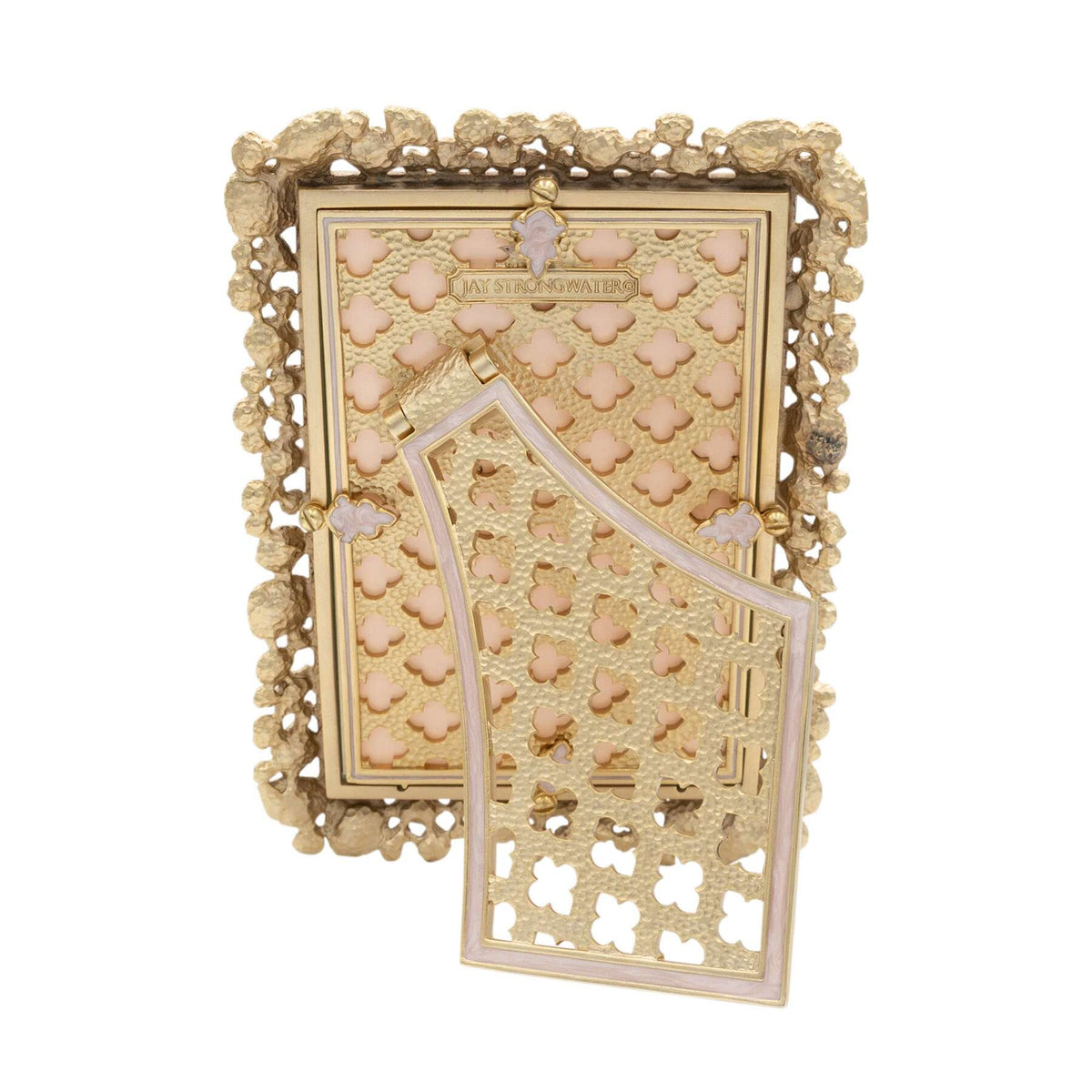 Jay Strongwater Emery Bejeweled 4" X 6" Frame - Baby Pink, alternate view