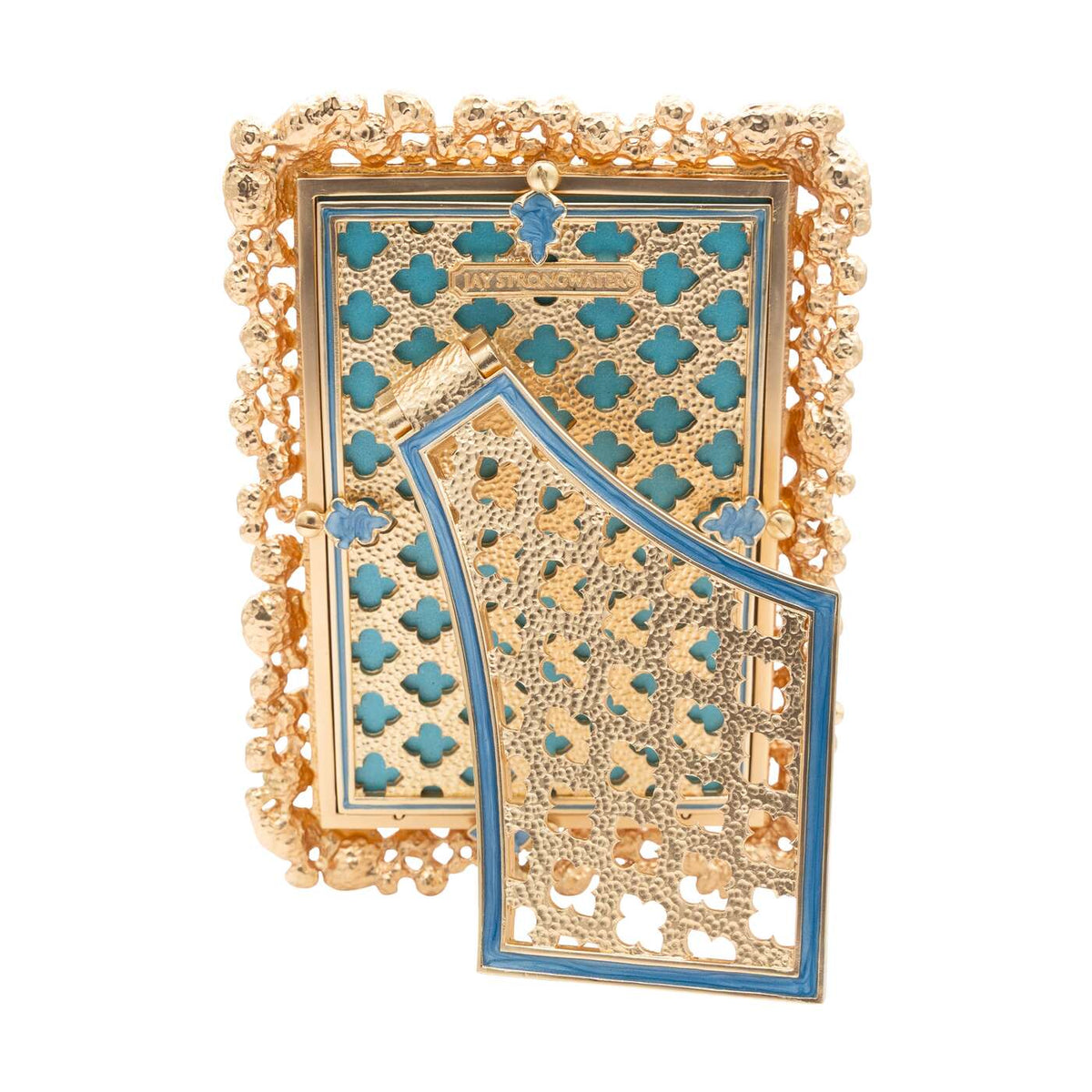 Jay Strongwater Emery Bejeweled 4" X 6" Frame - Oceana, alternate view