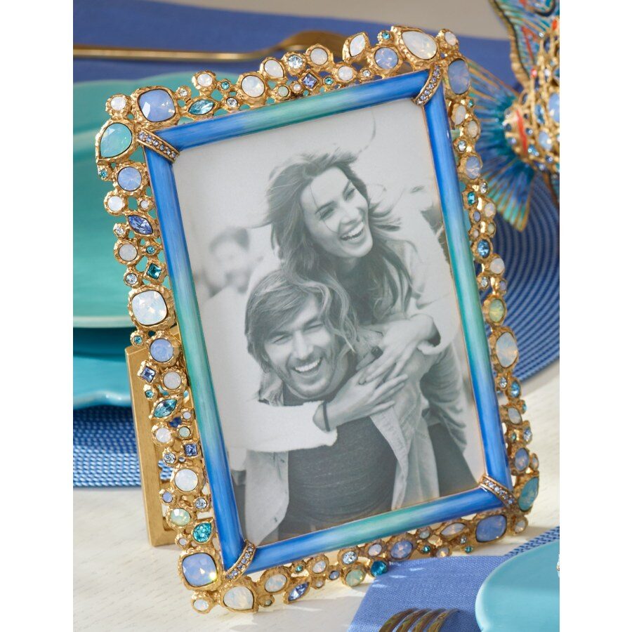 Jay Strongwater Emery Bejeweled 4" X 6" Frame - Oceana, alternate view