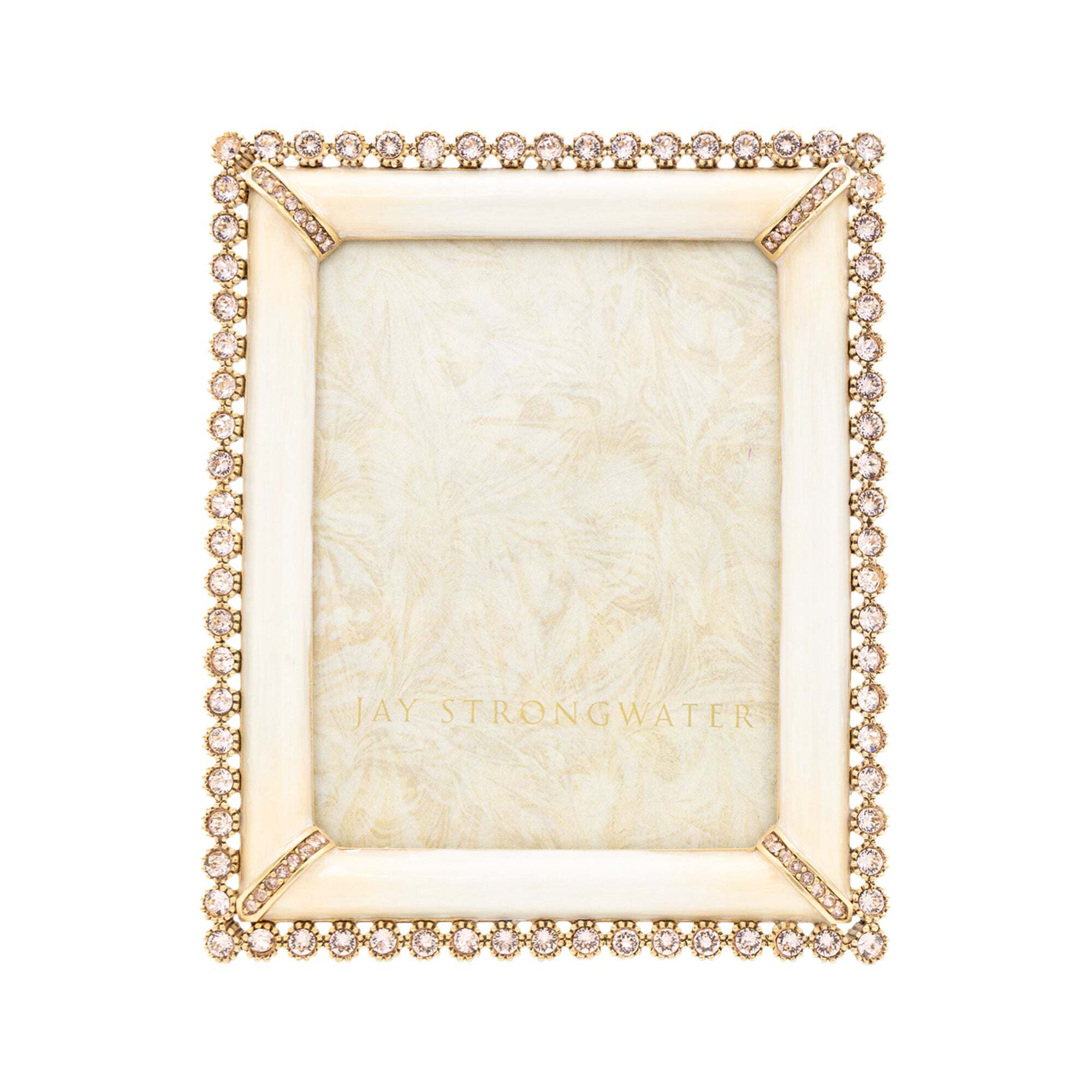 Jay Strongwater Emilia Stone Edge 3" X 4" Frame - Boudoir