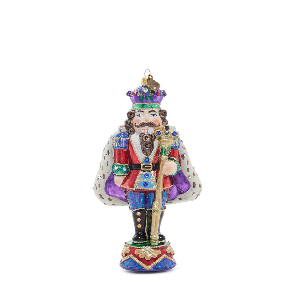 Jay Strongwater Fancy Nutcracker Glass Ornament