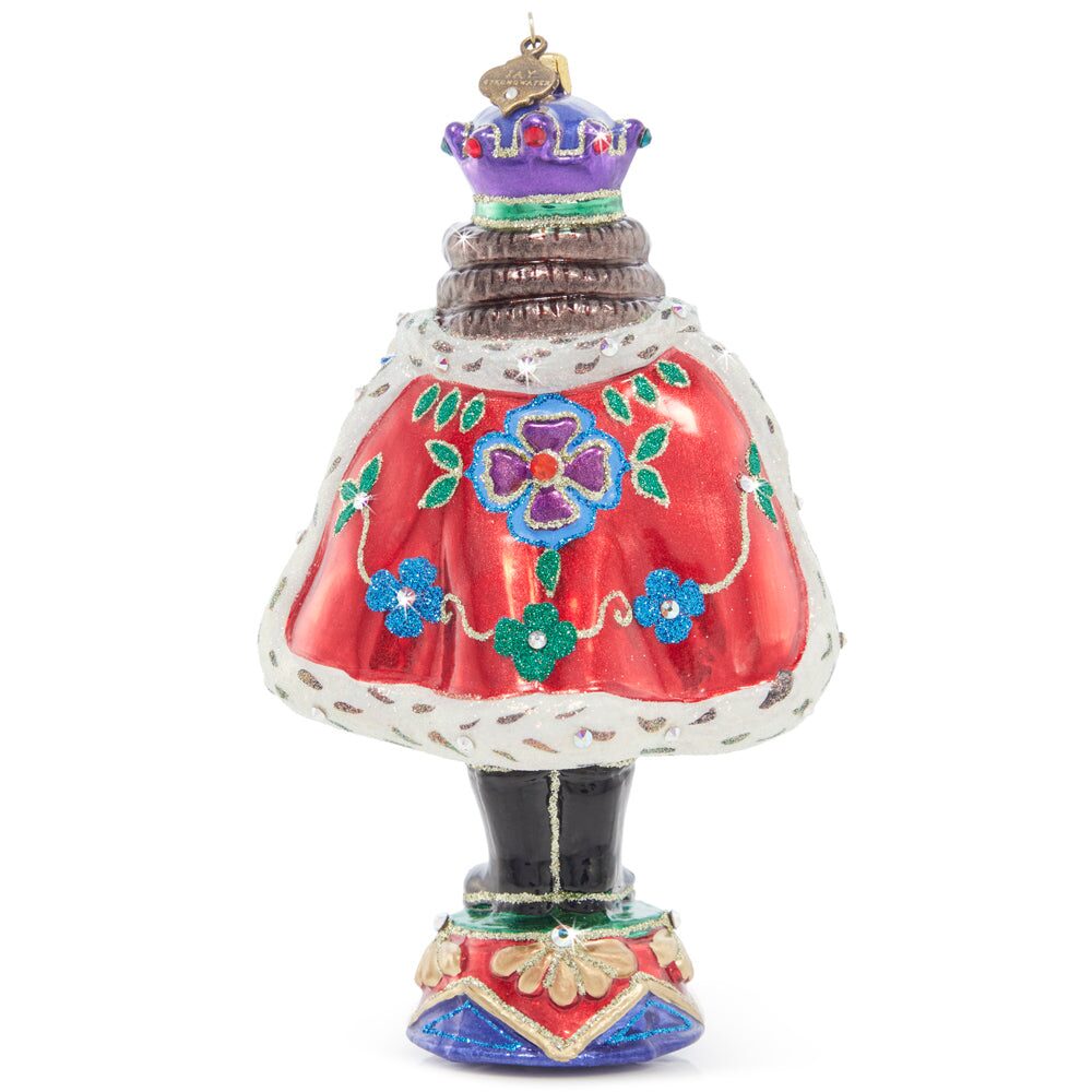 Jay Strongwater Fancy Nutcracker Glass Ornament, alternate view