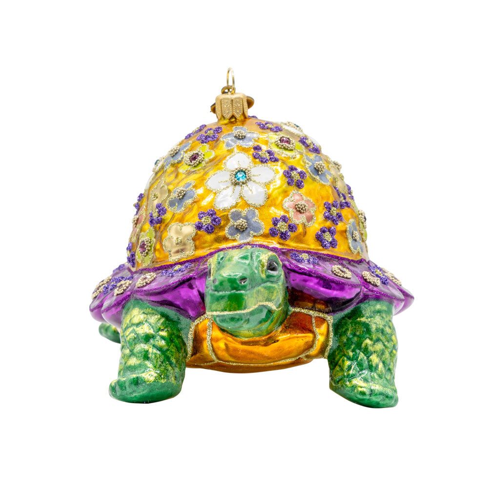 Jay Strongwater Floral Terrapin Ornament, alternate view