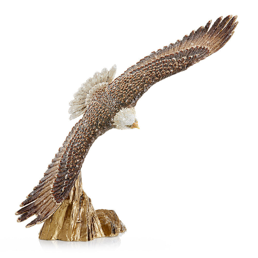 Jay Strongwater Franklin Soaring Eagle Figurine - 25th Anniversary
