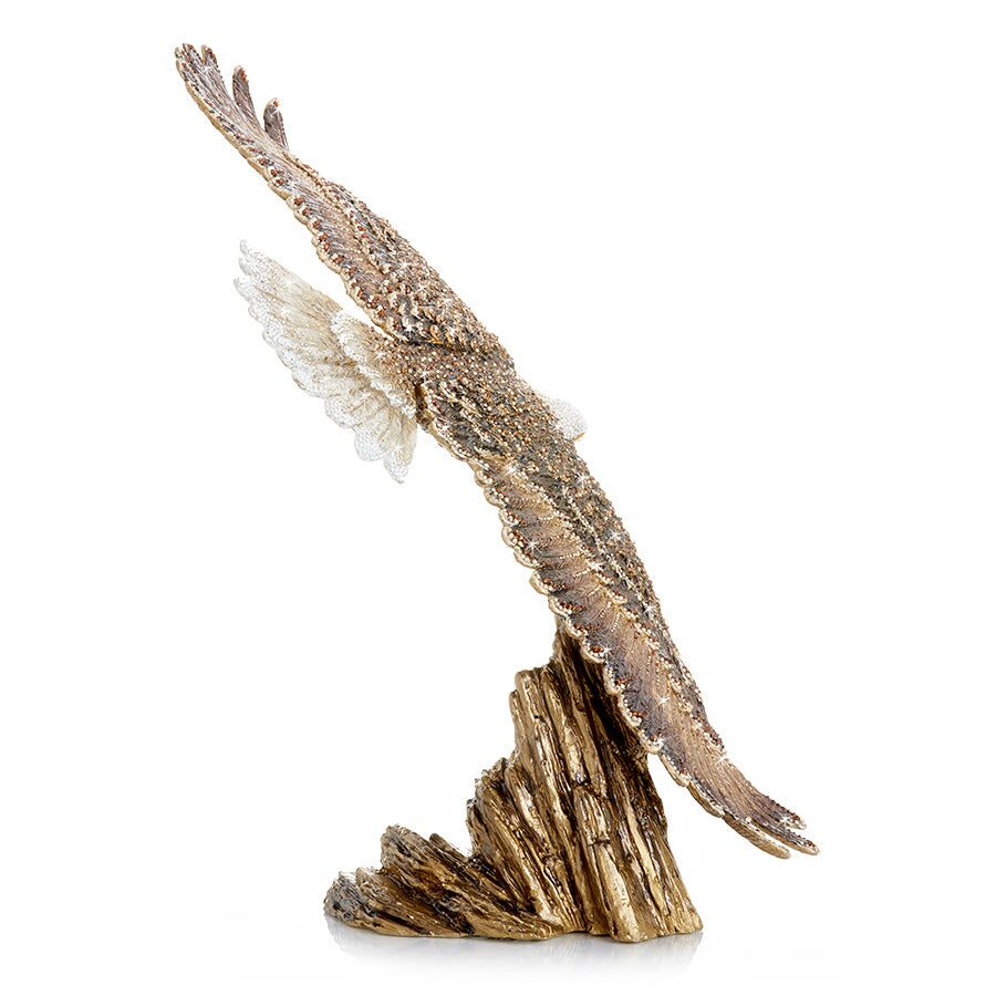 Jay Strongwater Franklin Soaring Eagle Figurine - 25th Anniversary, alternate view