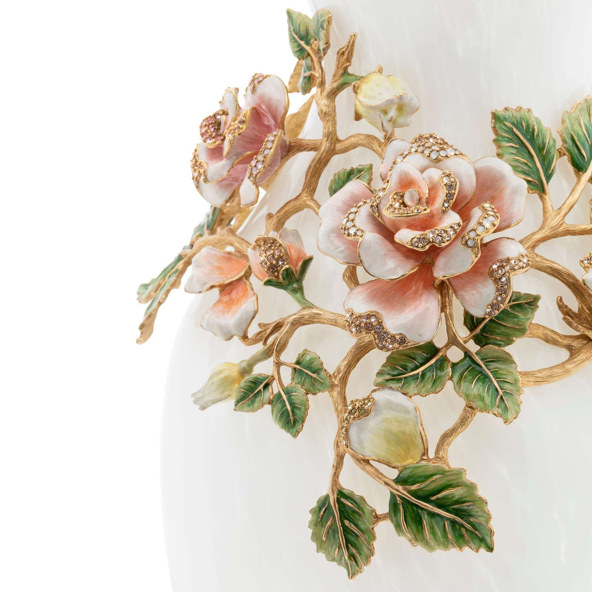 Jay Strongwater Gabrielle Rose Grand Vase, alternate view