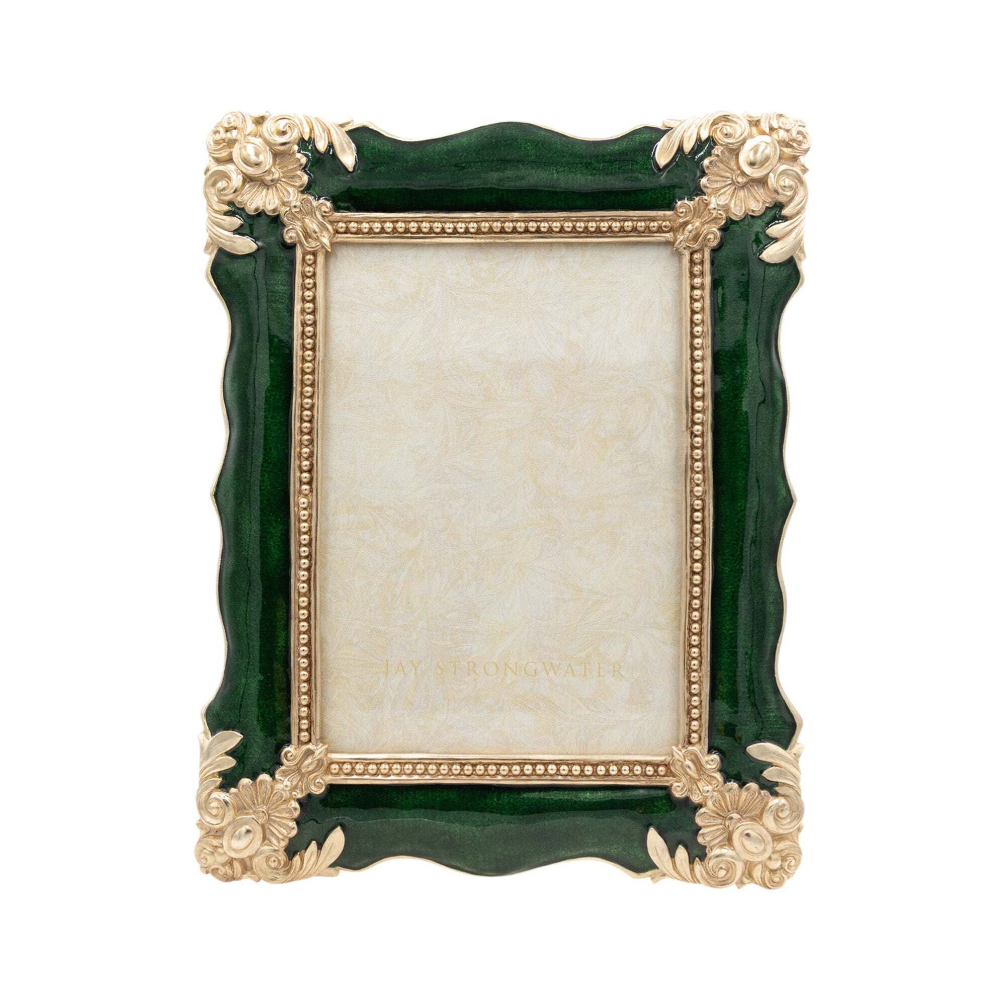 Jay Strongwater Heather 5” X 7” Frame – Emerald