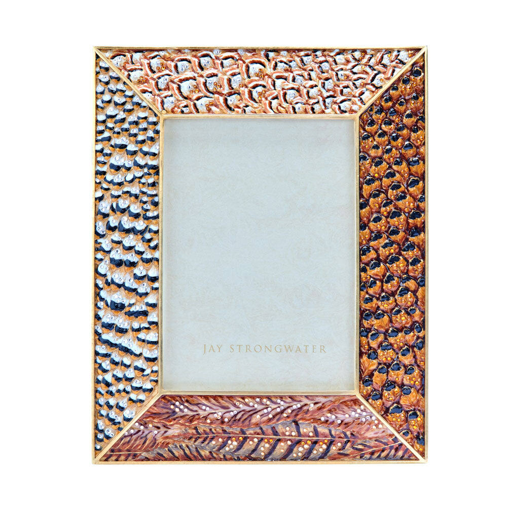 Jay Strongwater Henry 5" X 7" Pheasant Frame - Natural