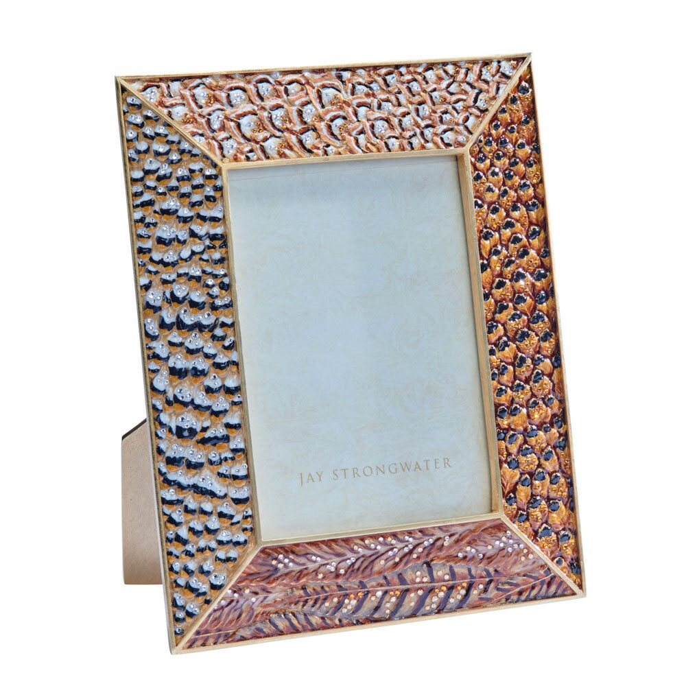 Jay Strongwater Henry 5" X 7" Pheasant Frame - Natural, alternate view