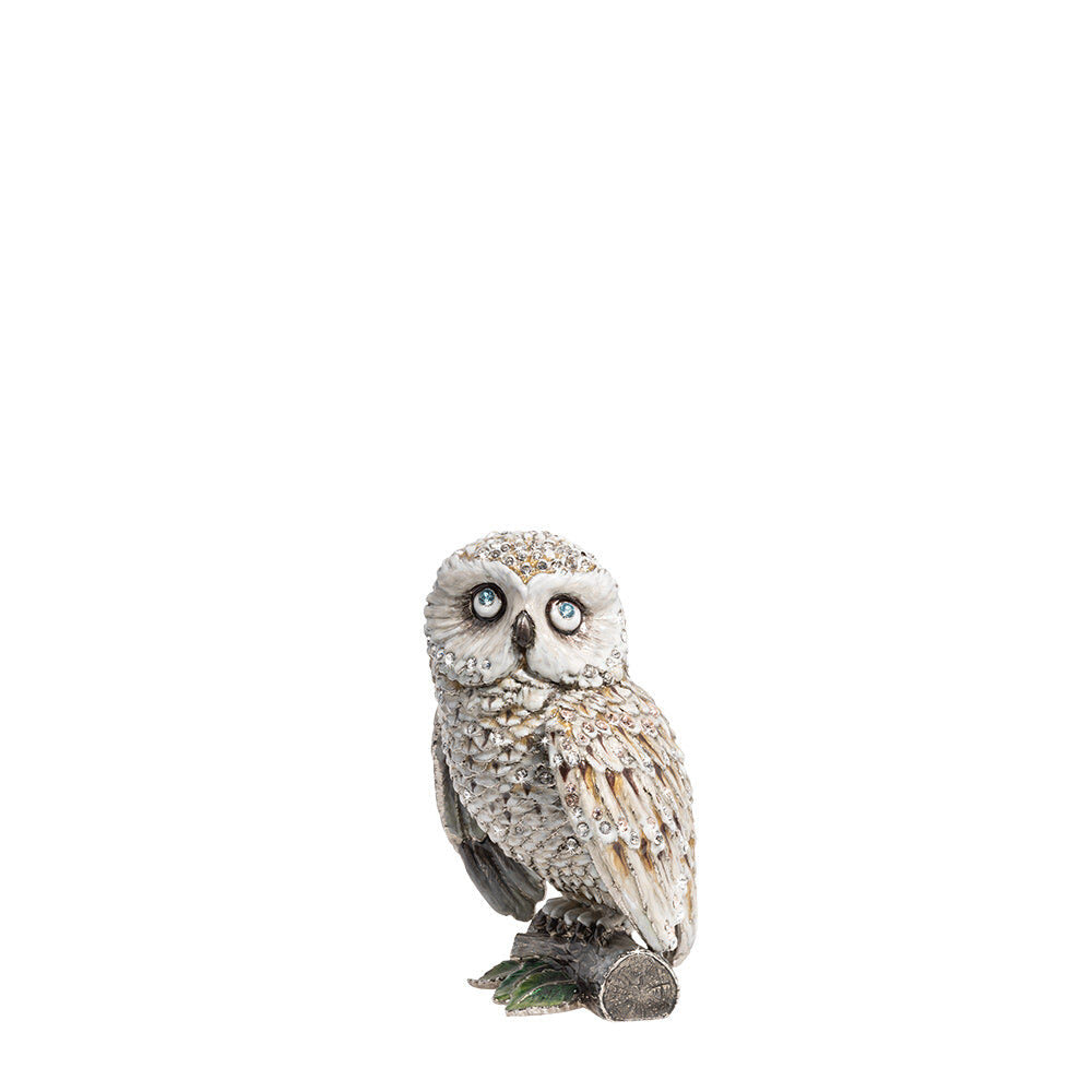 Jay Strongwater Hildy Owl 5" Figurine
