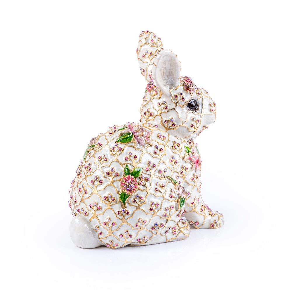 Jay Strongwater Jing Floral Rabbit Figurine, alternate view
