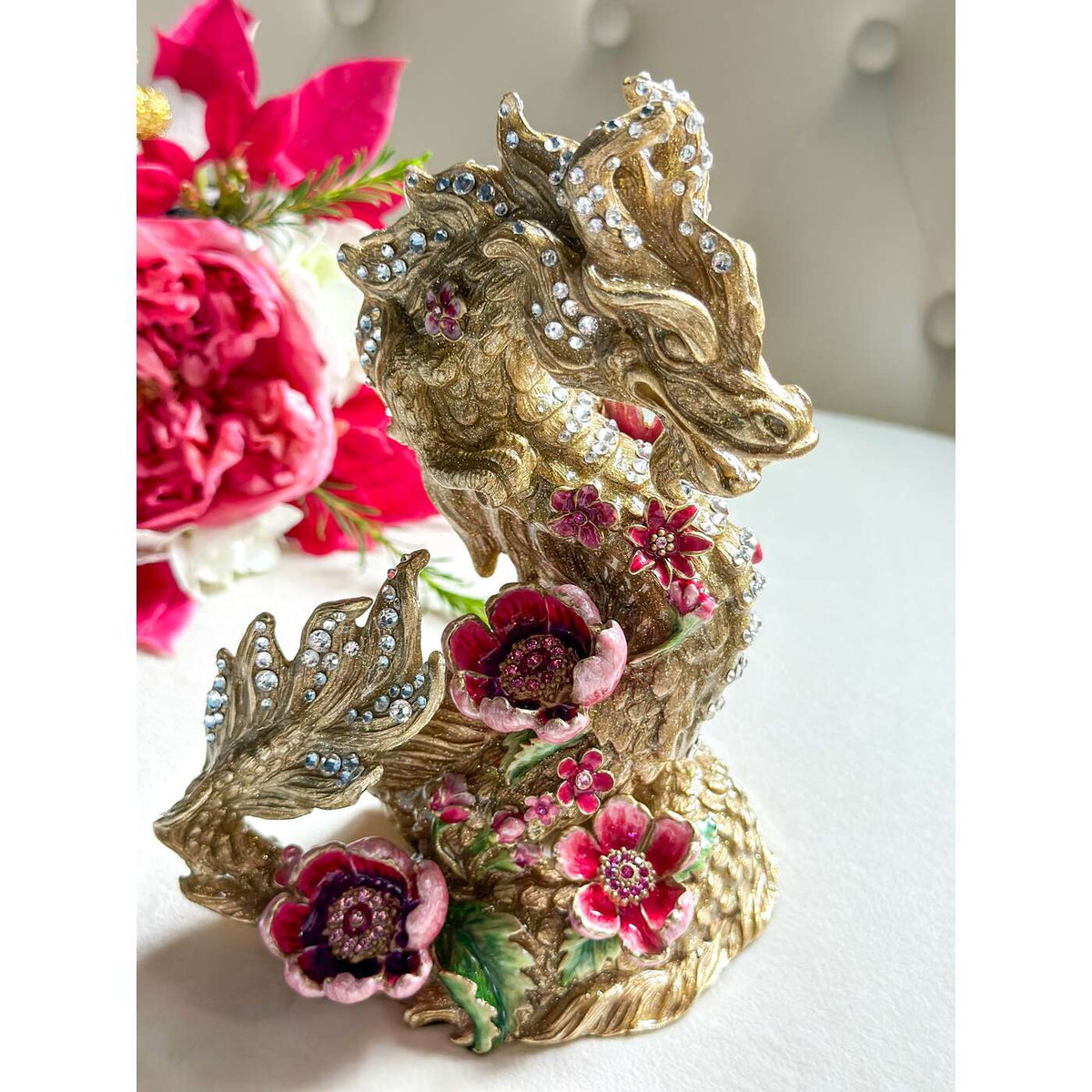 Jay Strongwater JinLong Year of the Dragon Figurine, alternate view