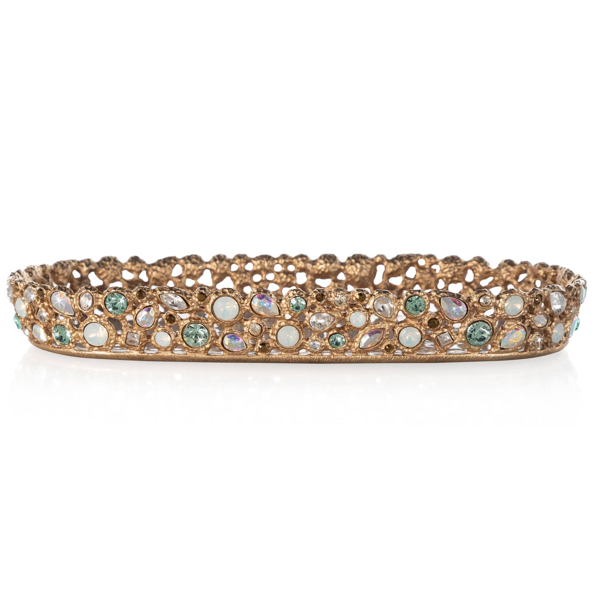 Jay Strongwater Julius Bejeweled Tray - Opal, alternate view