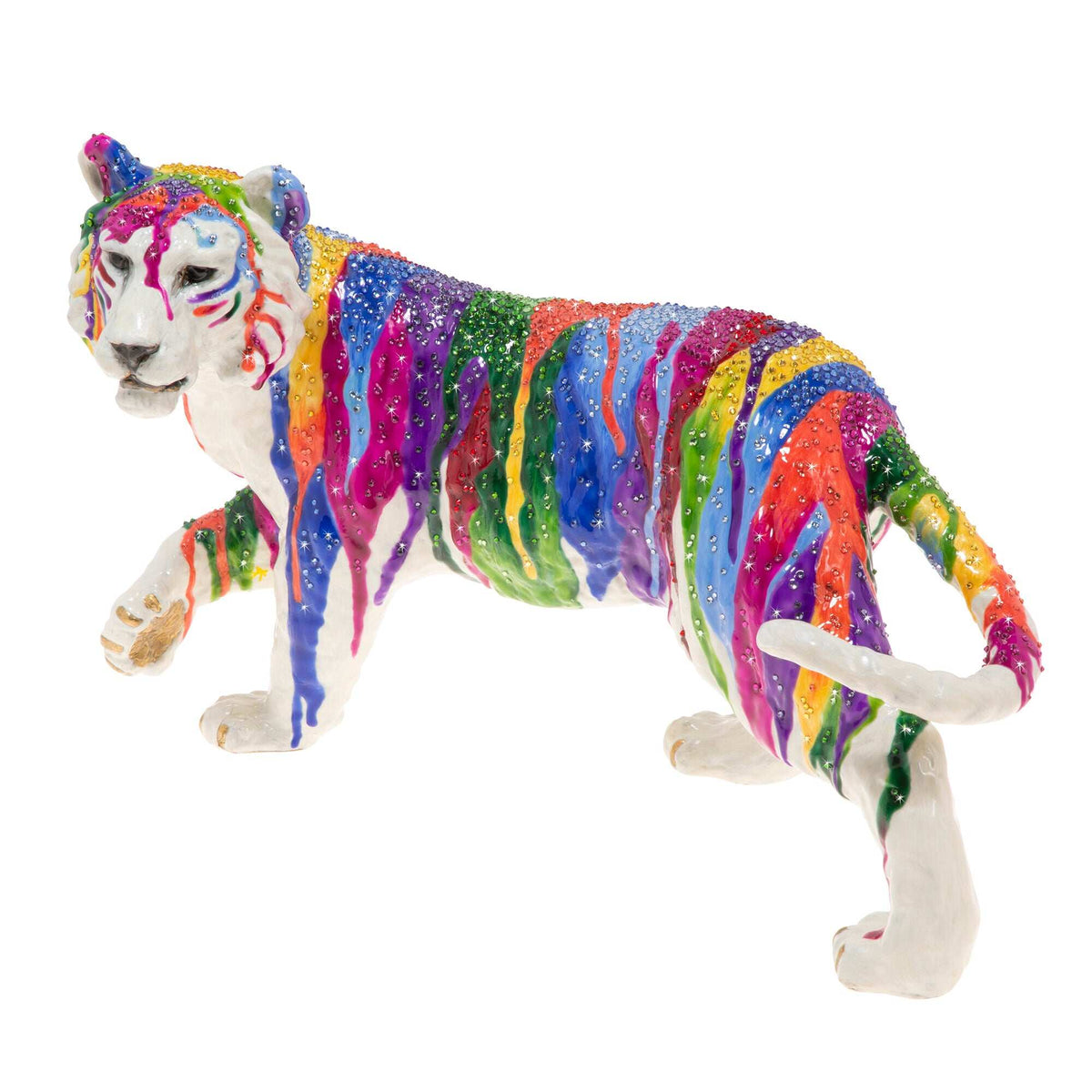 Jay Strongwater Julius Grand Tiger Figurine, alternate view