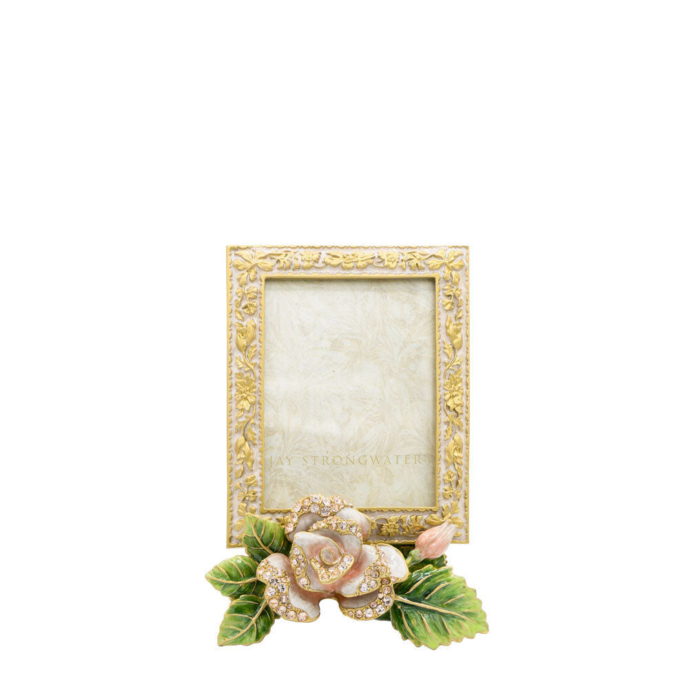 Jay Strongwater Kaylee 3" X 4" Rose Frame