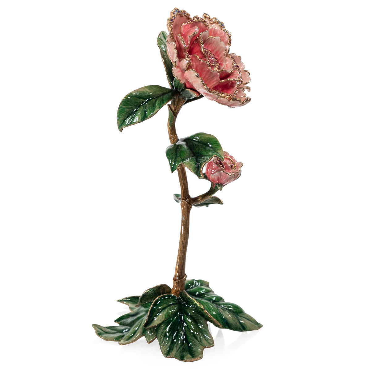 Jay Strongwater Kora Peony Objet Figurine, alternate view