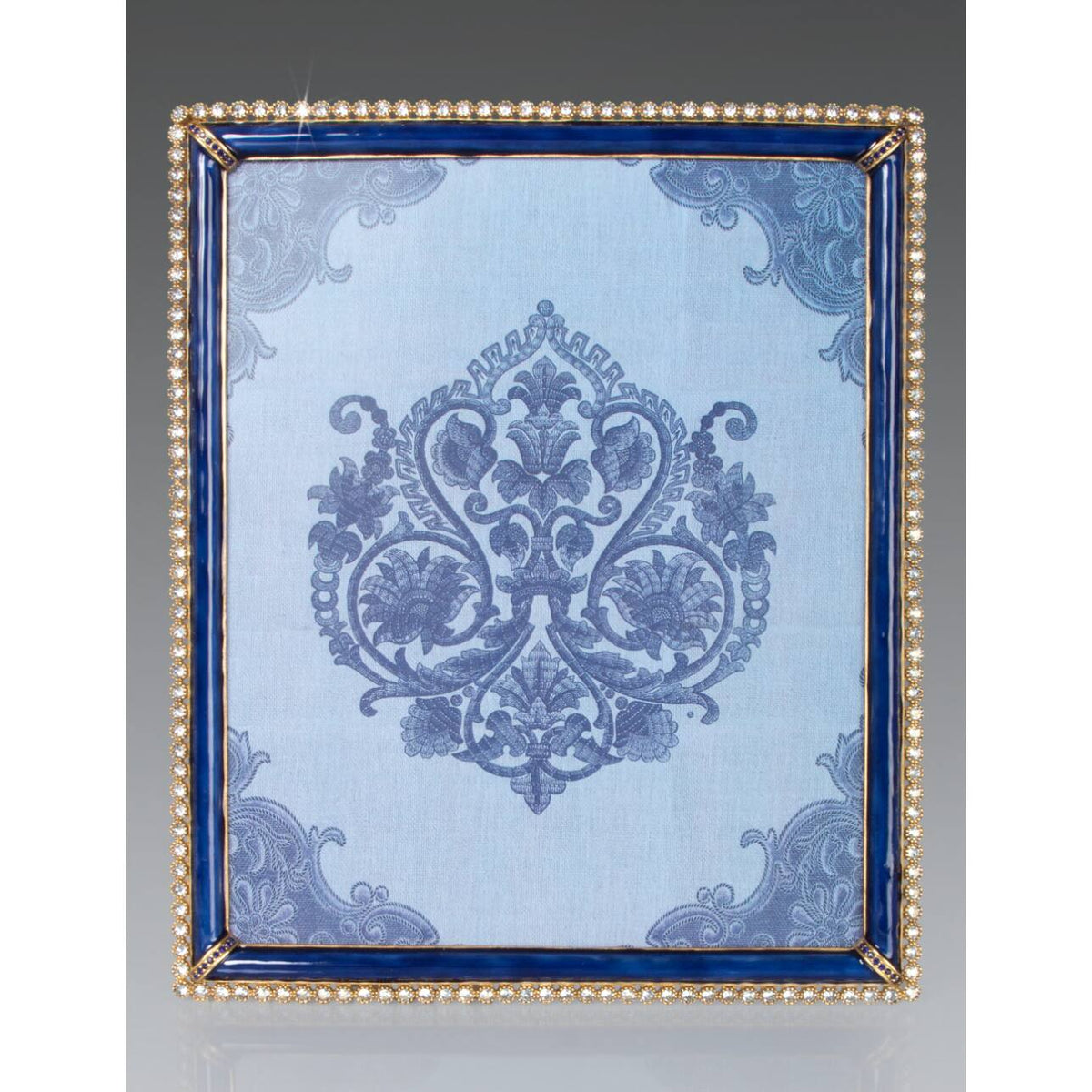 Jay Strongwater Laetitia Stone Edge 8" X 10" Frame - Delft Garden, alternate view