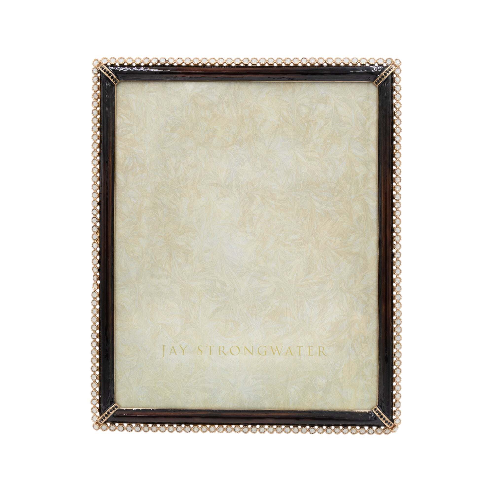 Jay Strongwater Laetitia Stone Edge 8" X 10" Frame - Safari