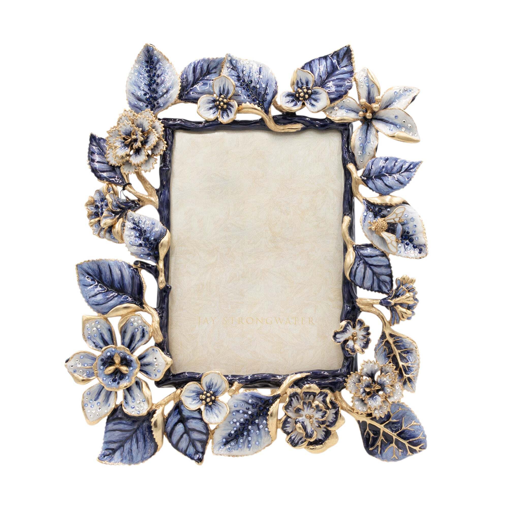 Jay Strongwater Lars Dutch Floral 5" X 7" Frame