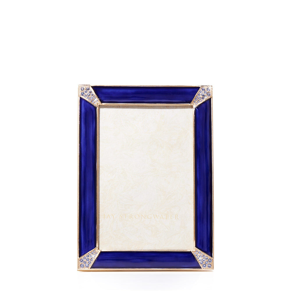 Jay Strongwater Lavinia 4” X 6” Frame – Delft Garden