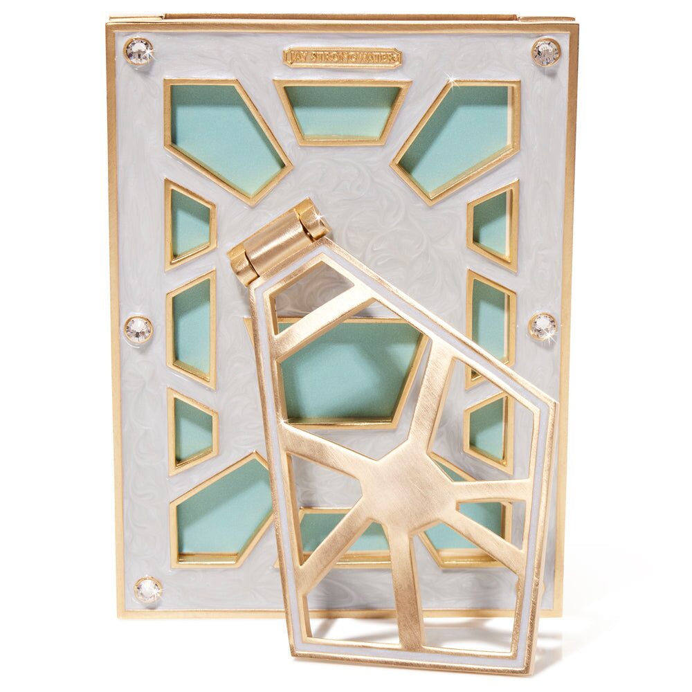 Jay Strongwater Lavinia 4” X 6” Frame – Pale Blue, alternate view