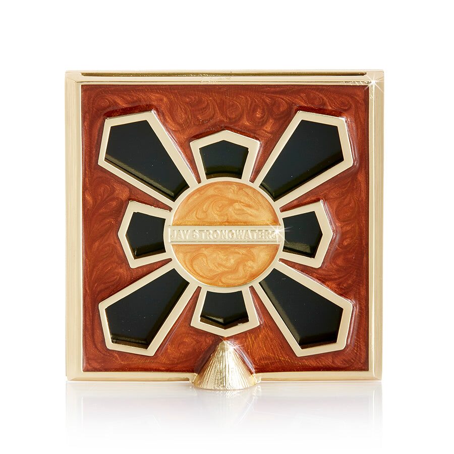 Jay Strongwater Leland Pavé Corner 2" Frame - Amber Leopard, alternate view