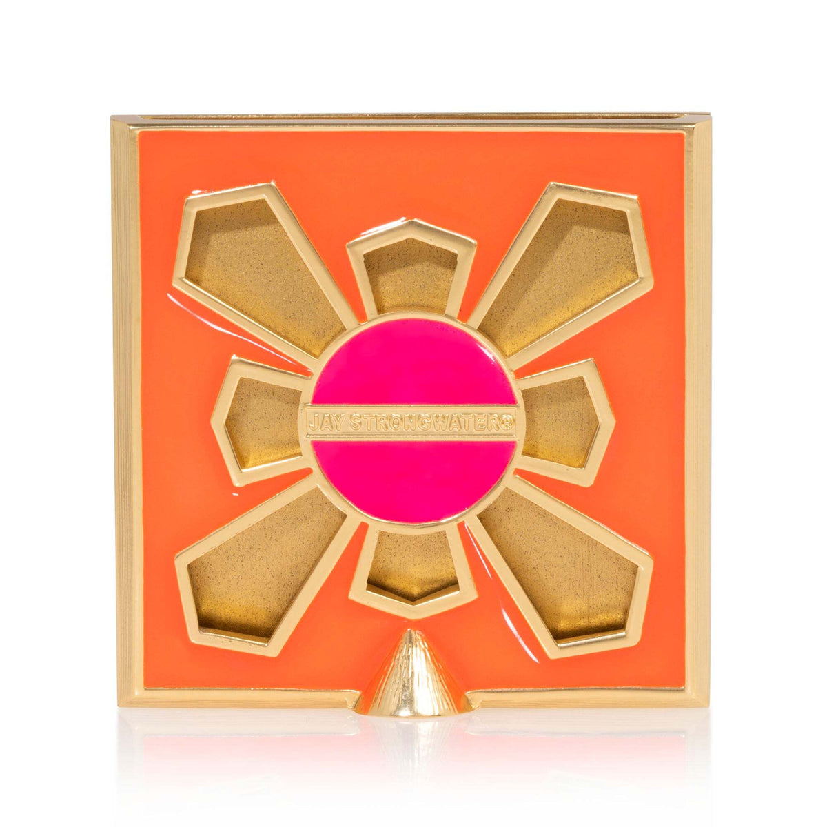 Jay Strongwater Leland Pavé Corner 2" Frame - Electric Pink, alternate view