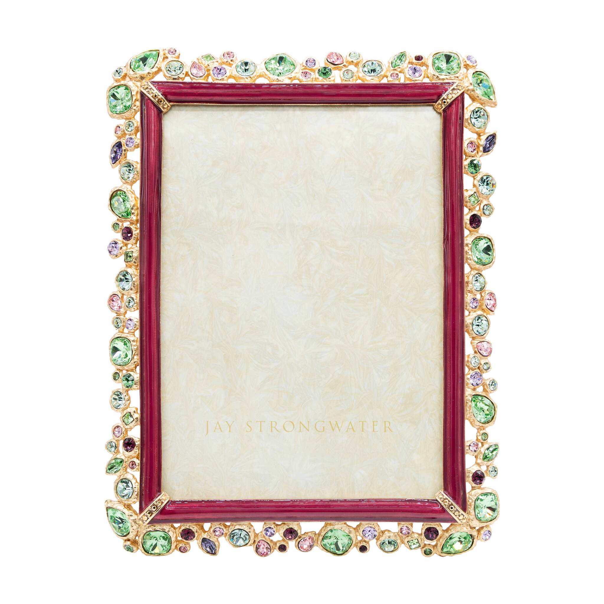 Jay Strongwater Leslie Bejeweled 5" X 7" Frame - Bouquet