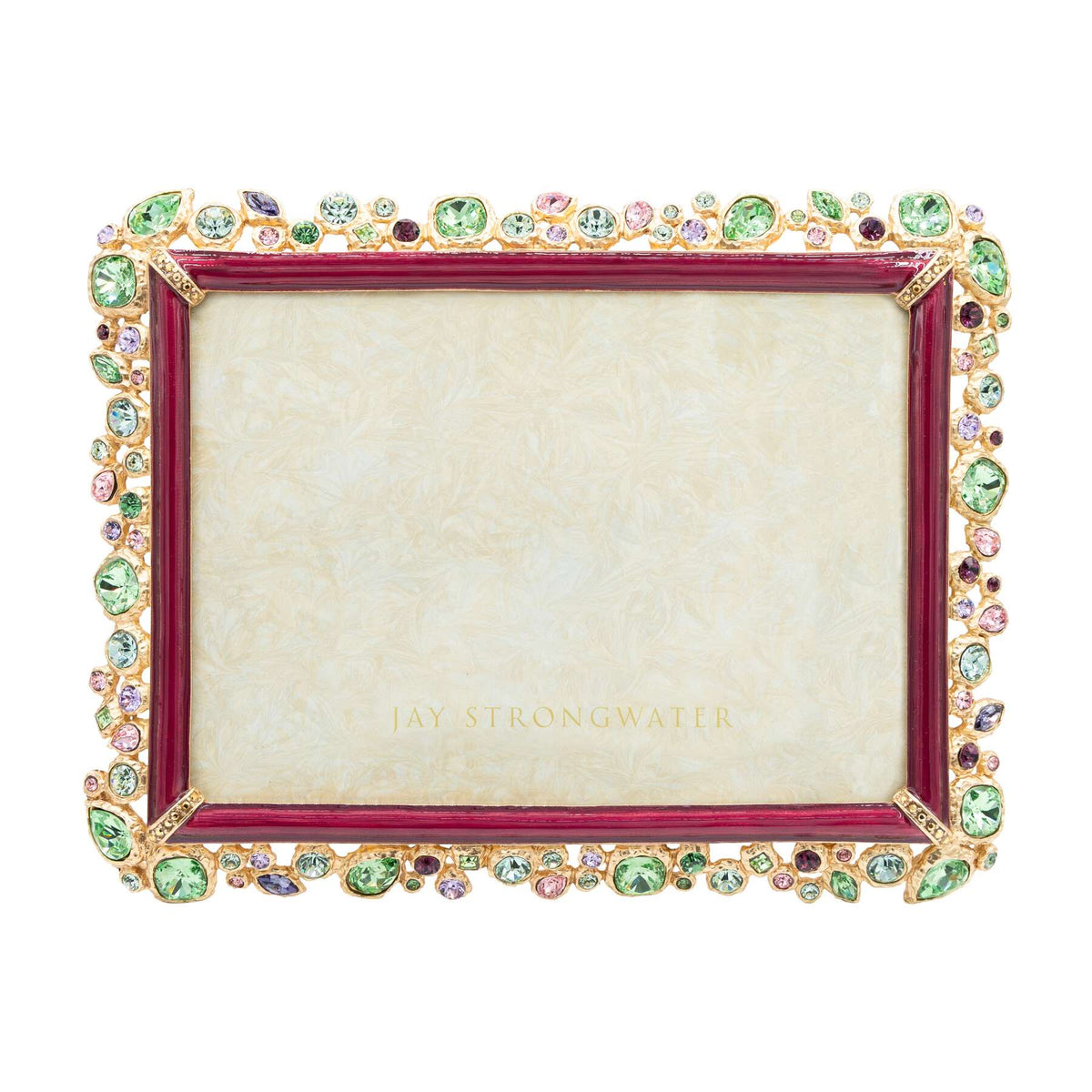 Jay Strongwater Leslie Bejeweled 5" X 7" Frame - Bouquet, alternate view